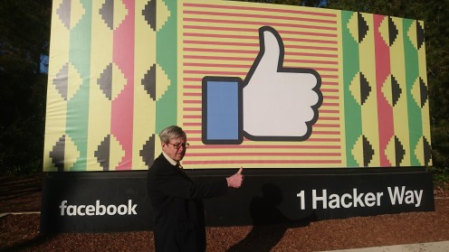 Speaking at the iconic Facebook HQ, USA
