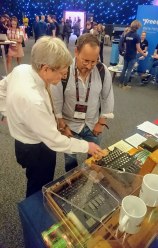 Gareth Williams, Skyscanner co-founder, plays with my Enigma Machine